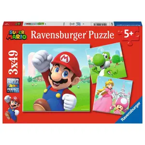 3 puzzles 49 pieces super mario Ravensburger image-3