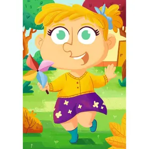 3 puzzles 24 pieces mix &amp; match clothing Ravensburger image-1