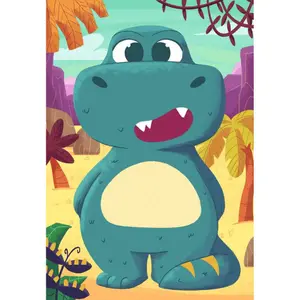 3 puzzles 24 pieces Cute Mix & Match Dinosaurs Ravensburger image-1