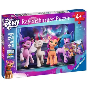 2 puzzles 24 pieces friendship between ponies / my little pony Ravensburger image-2
