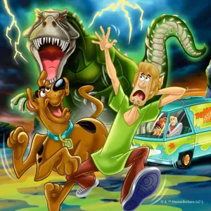 3 puzzles 49 pieces the adventures of scooby-doo Ravensburger image-1