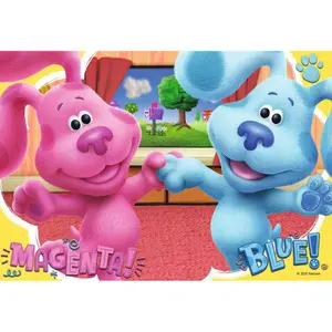 2 puzzles 24 pieces blue &amp; magenta friends / blue and his friends Ravensburger image-1
