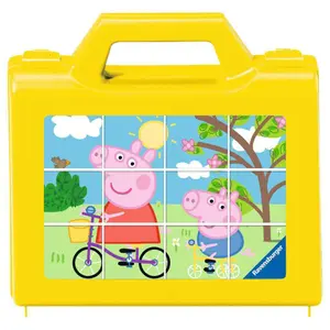 Set of 12 cubes of peppa pig puzzle pieces Ravensburger image-0