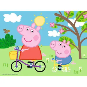 Set of 12 cubes of peppa pig puzzle pieces Ravensburger image-1