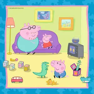 3 puzzles 49 pieces peppa pig's family and friends Ravensburger image-2