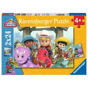 Puzzle 2x24 pieces les amis du dino ranch Ravensburger image-0