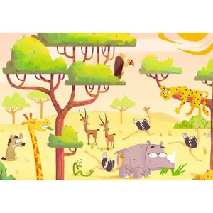 2x24-piece puzzle &amp; play safari time Ravensburger image-2