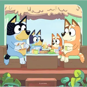 3x49 pieces bluey's adventures puzzle Ravensburger image-2