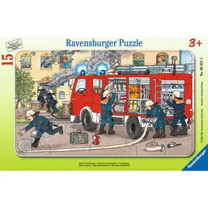 Puzzle frame 15 pieces my fire engine Ravensburger image-0