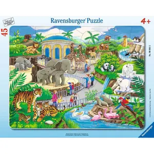 30-48 piece frame puzzle zoo visit Ravensburger image-0