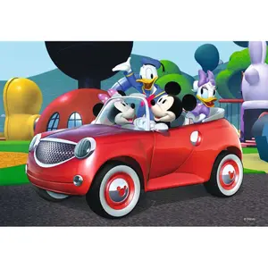 2 puzzles 12 pieces mickey, minnie and their friends / disney Ravensburger image-1