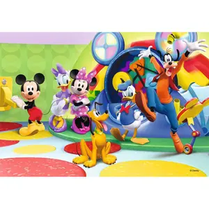 2 puzzles 12 pieces mickey, minnie and their friends / disney Ravensburger image-2