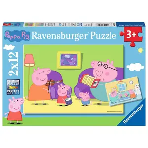 2 puzzles 12 pieces at home / peppa pig Ravensburger image-0
