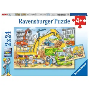 2 puzzles 24 pieces a lot of work on the site Ravensburger image-0