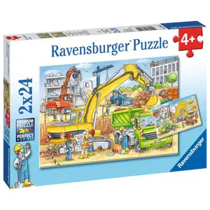 2 puzzles 24 pieces a lot of work on the site Ravensburger image-1