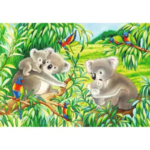 2 puzzles 24 pieces cute koalas and pandas Ravensburger image-2