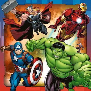 3 puzzles 49 pieces the mighty avengers / marvel Ravensburger image-3