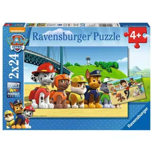2 puzzles 24 pieces heroic dogs / patrol Ravensburger image-0