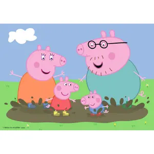 Family life 2x24-piece puzzle Ravensburger Peppa Pig image-1