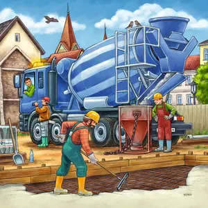 3x49-piece puzzle large construction vehicles Ravensburger image-1