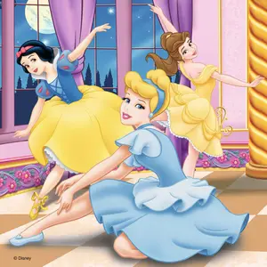3 puzzles 49 pieces princess dreams / disney princesses Ravensburger image-3