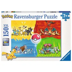Puzzle of 150 pieces xxl the different types of pokémon Ravensburger image-0