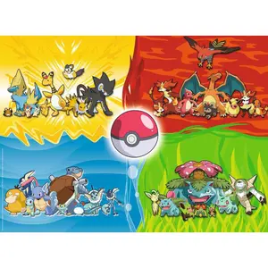 Puzzle of 150 pieces xxl the different types of pokémon Ravensburger image-1