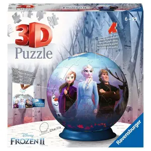 Puzzle 72 pieces 3d ball - disney the snow queen 2 Ravensburger image-1