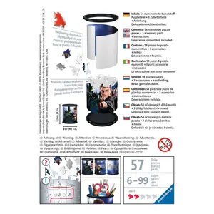 54 piece 3d pencil pot puzzle - harry potter Ravensburger image-1