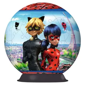 Puzzle 72 pieces 3d ball - miraculous Ravensburger image-1