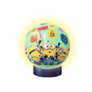 Puzzle 72 pieces 3d ball illuminated - minions 2 Ravensburger image-0