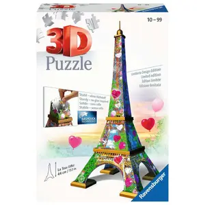 Puzzle 216 pieces 3d eiffel tower love edition Ravensburger image-0