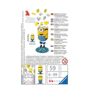 Puzzle 54 pieces 3d shape 54 p - minions 2 Ravensburger image-1