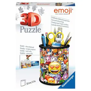 54 piece 3d pencil pot puzzle - emoji Ravensburger image-0