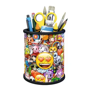 54 piece 3d pencil pot puzzle - emoji Ravensburger image-2