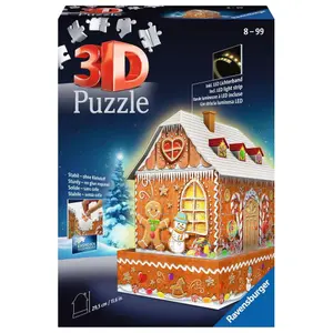Puzzle 216 pieces 3d gingerbread house Ravensburger image-0