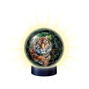 72 pieces jigsaw puzzle 3d ball illuminated - the big cats Ravensburger image-2
