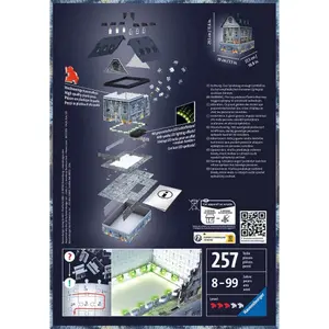 Puzzle 216 pieces 3d haunted house of halloween Ravensburger image-1