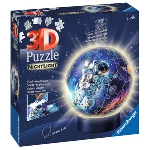 72 pieces jigsaw puzzle 3d ball illuminated - the astronauts Ravensburger image-0