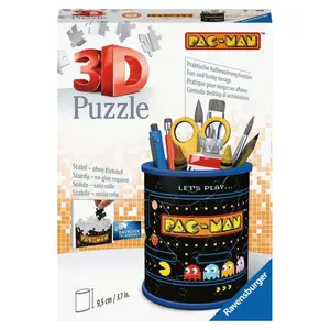 54 pieces 3d pencil pot puzzle - pac-man Ravensburger image-1