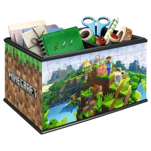 Puzzle 216 pieces 3d storage box - minecraft Ravensburger image-2