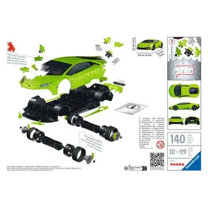 3d puzzle Ravensburger Lamborghini Huracán EVO Edition verte image-1
