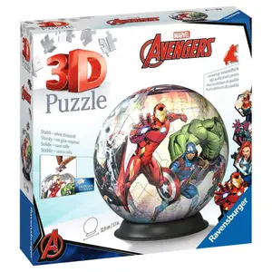 Puzzle 72 pieces 3d ball - marvel avengers Ravensburger image-1