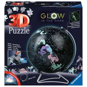 180-piece 3d phosphorescent globe puzzle starry sky map Ravensburger image-0