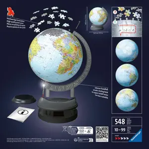 540-bitars 3d-pussel med upplyst jordglob Ravensburger image-1