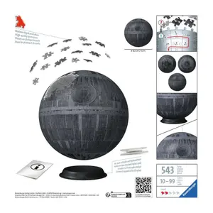 72-piece illuminated 3d ball puzzle Death Star Ravensburger Star Wars image-1