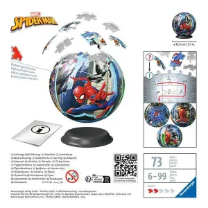 72-piece 3d ball puzzle Ravensburger Spider-man image-1