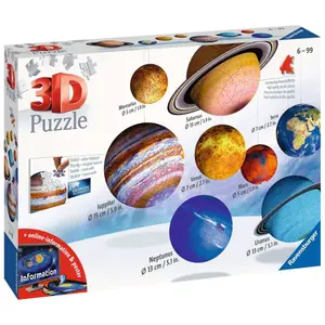 3d-puslespil med 540 brikker om solsystemet Ravensburger image-3