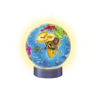 Puzzle 72 pieces 3d ball illuminated - globe Ravensburger image-2