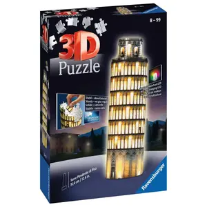 Puzzle 216 pieces 3d tower of pisa illuminated Ravensburger image-0